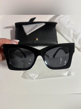 Miu Miu Black Women's Cat-Eye Sunglasses